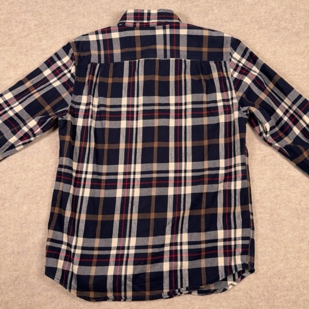 Carhartt Original Fit Flannel Shirt Mens Medium Blue Plaid‎ Workwear Long Sleeve - Picture 6 of 11